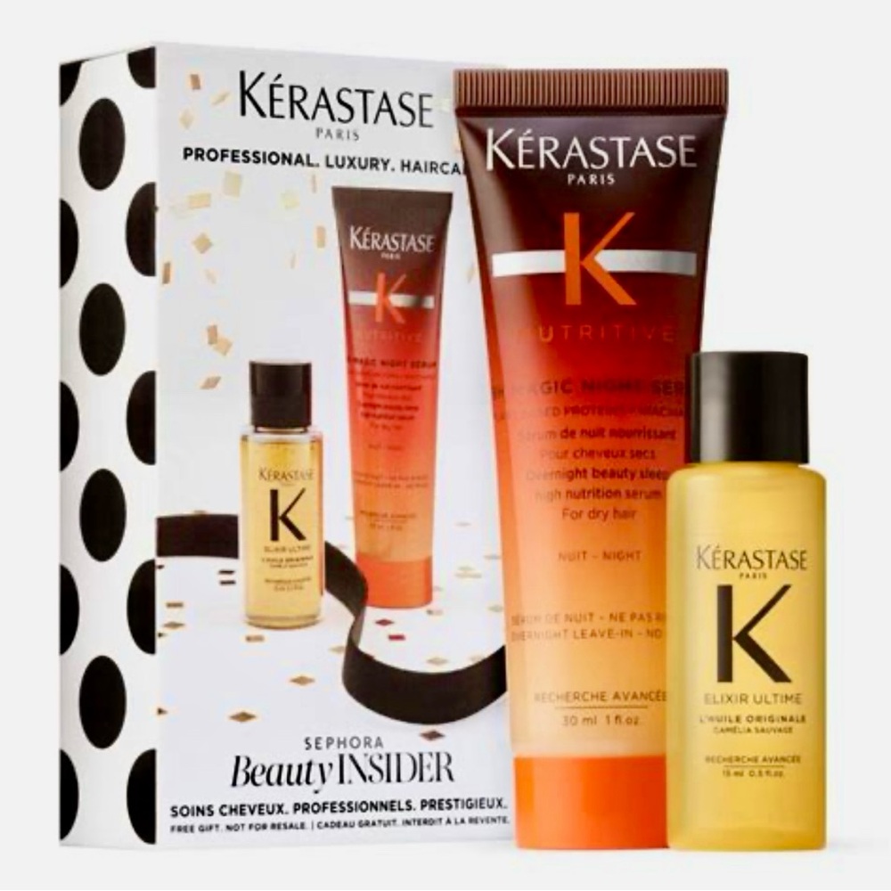 NEW BOX! KERASTASE Sephora Beauty Insider Birthday Hair Oil Night Serum